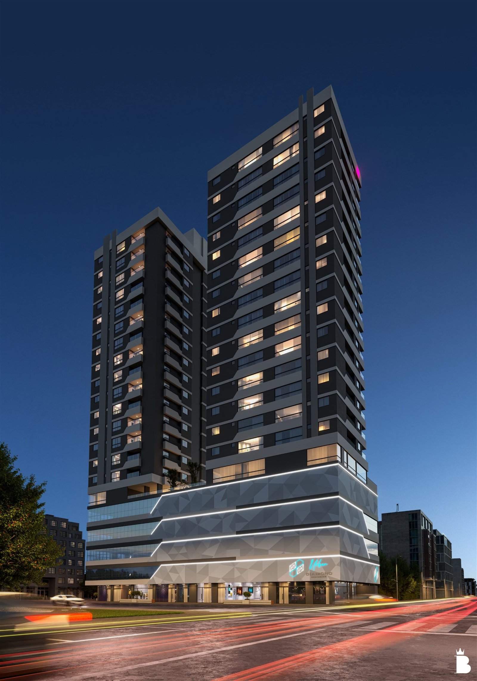 Urban Diamond — fachada, Morretes, Itapema